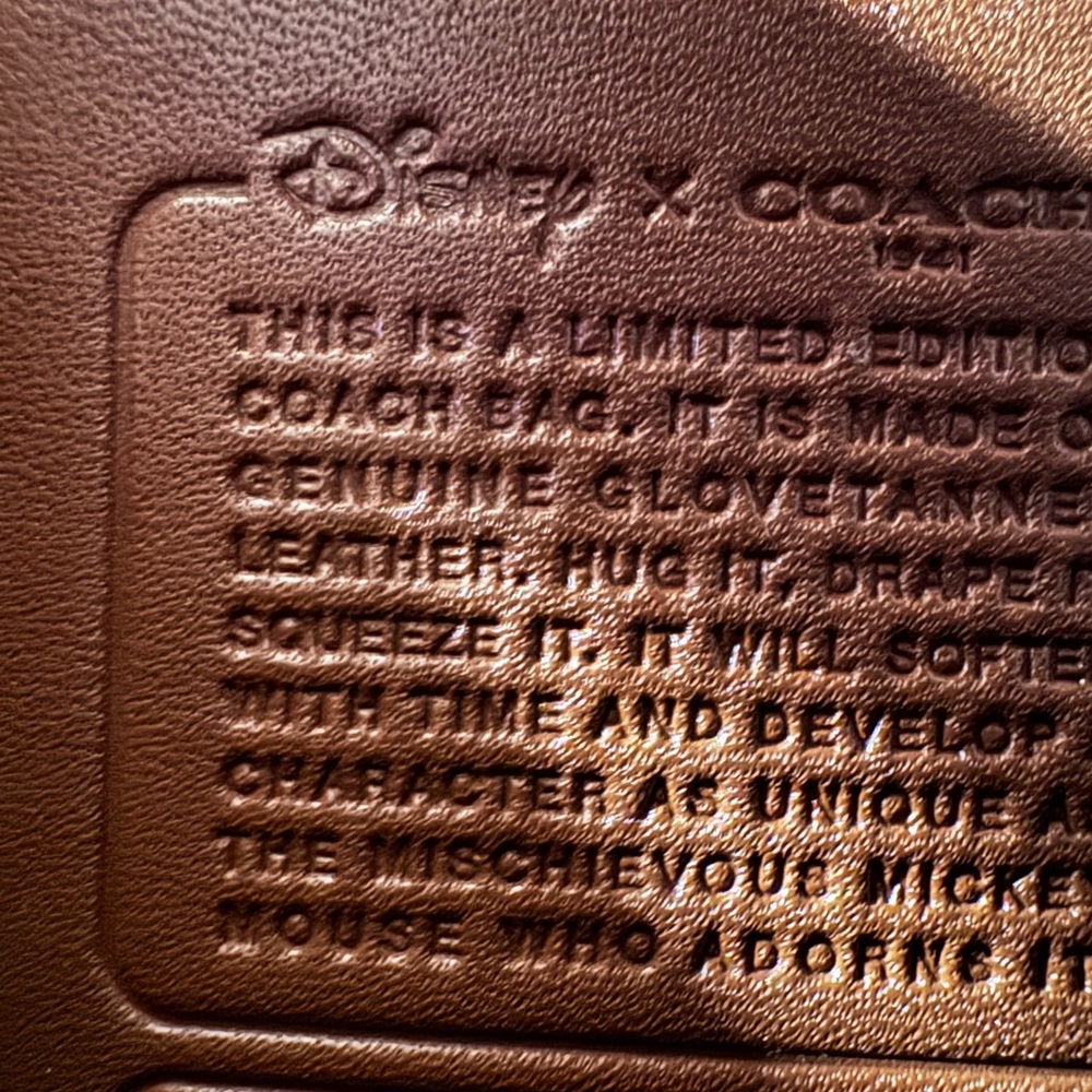 Coach x Disney x Keith Haring Mickey Mouse Ears Bag Kisslock Red LIMITED SEE - Picture 4 of 10